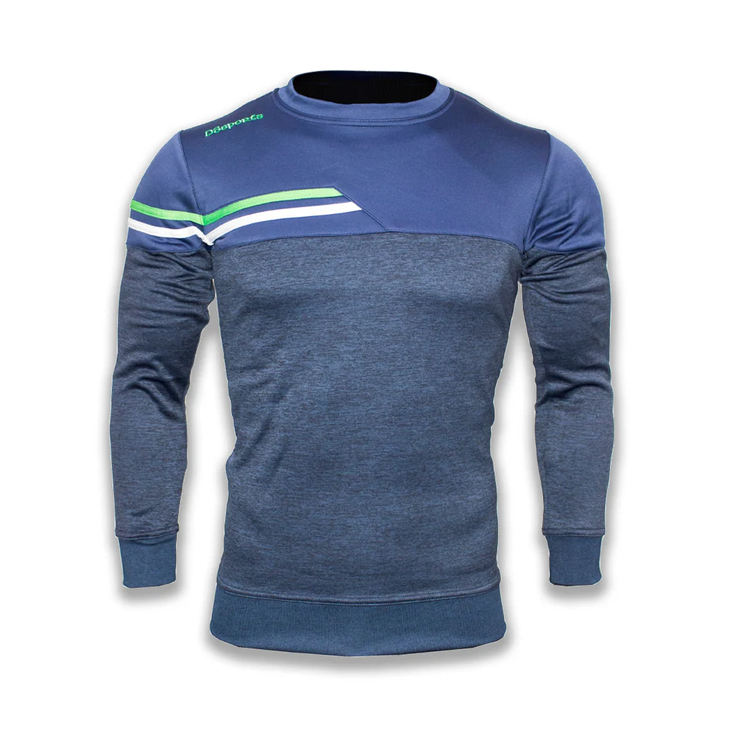 Fortis Crew Neck - Navy / Green / White - Image 3