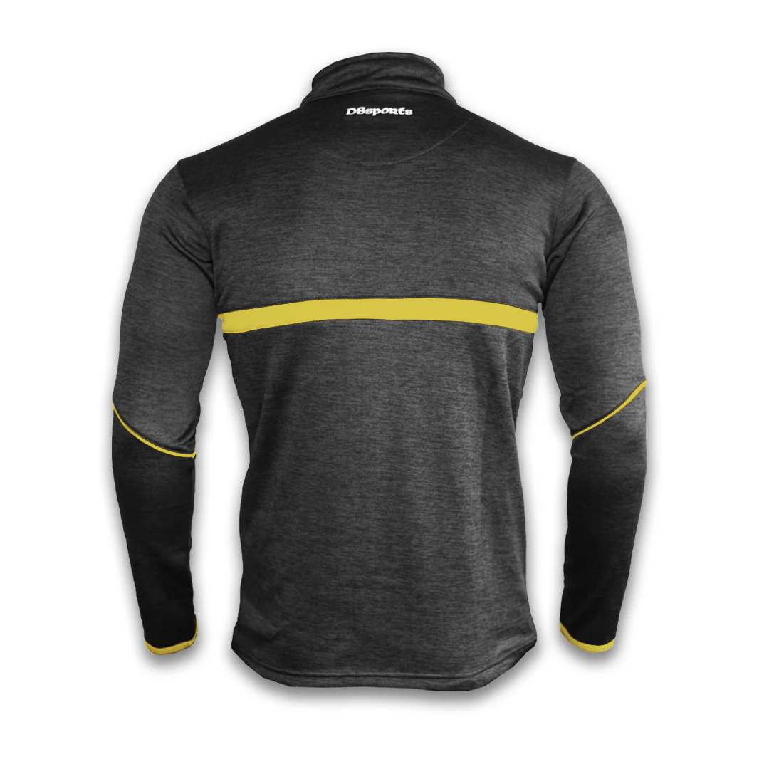 Vetus Half Zip - Black Melange / Amber - Image 3