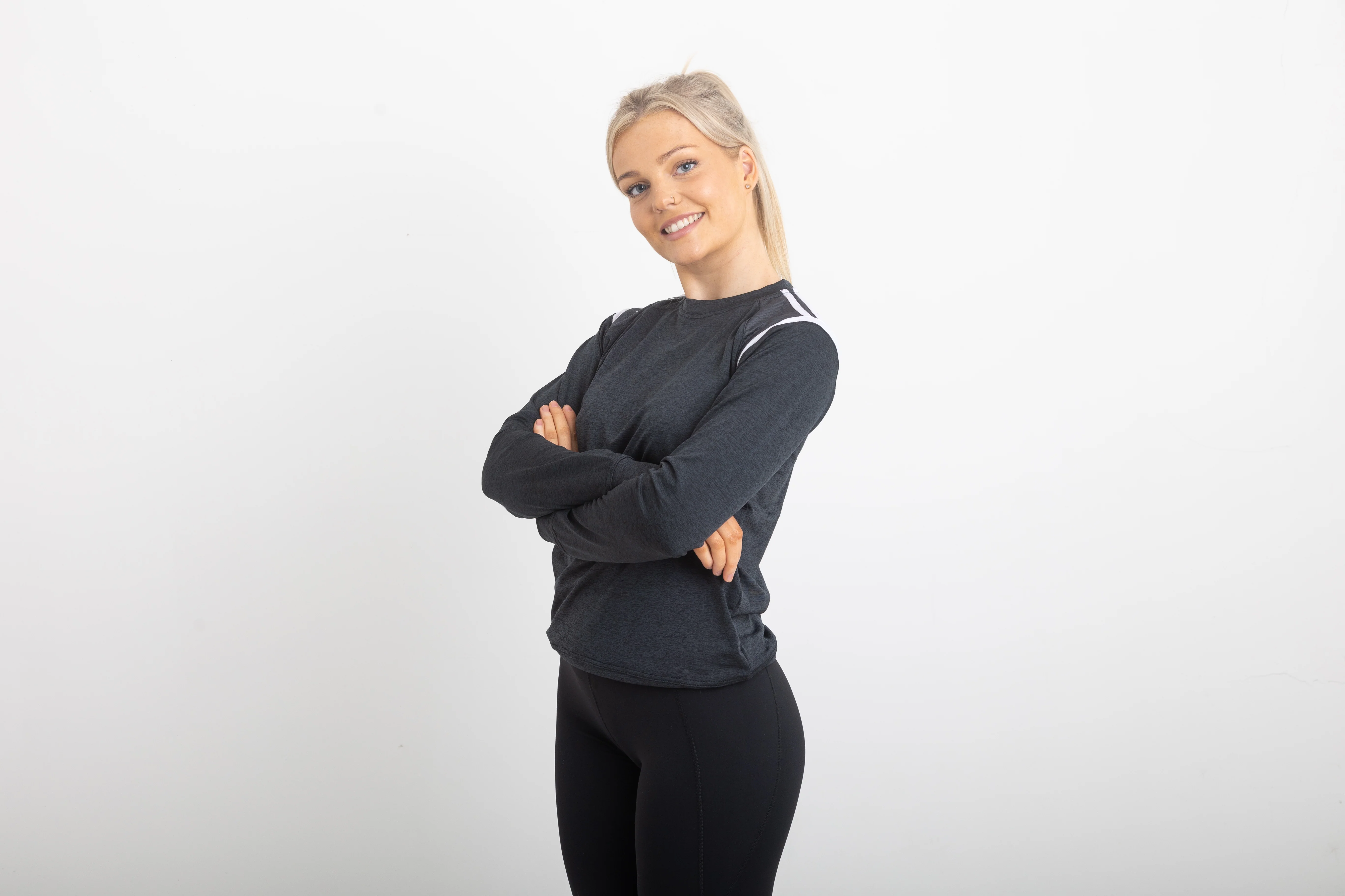 Strike Crew Neck - Charcoal / Black / White - Image 2